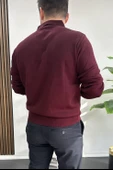 Erkek Düğmeli Polo Yaka Kazak Bordo Edw231 thumbnail 4
