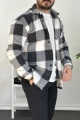 Erkek Slim Fit Polar Gömlek Siyah Edw227 - 2