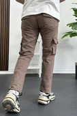 Erkek Regular Kargo Cepli Pantolon Kahverengi Edw232 - 6