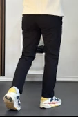 Erkek Pamuklu Chino Pantolon Standart Kalıp Siyah Edw225 - 3