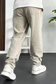 Erkek Baggy Kalıp Pantolon Bej Edw130 - 3
