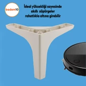 Sedef Lüks Mobilya Kanepe Sehpa Tv Ünitesi Koltuk Ayağı 14 Cm Krem Baza Ayakları 4 ADET thumbnail 6