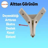 Sedef Lüks Mobilya Kanepe Sehpa Tv Ünitesi Koltuk Ayağı 14 Cm Krem Baza Ayakları 4 ADET thumbnail 5