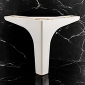 Sedef Lüks Mobilya Kanepe Sehpa Tv Ünitesi Koltuk Ayağı 14 Cm Krem Baza Ayakları 4 ADET thumbnail 8