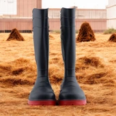 Uzun Çizme İş Güvenlik Çizmesi Numara 36 İnşaat Tarım Bahçe Kimya Petrol Çiftilik Gaz 36 cm thumbnail 7