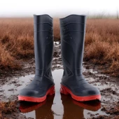 Uzun Çizme İş Güvenlik Çizmesi Numara 36 İnşaat Tarım Bahçe Kimya Petrol Çiftilik Gaz 36 cm thumbnail 3