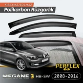 Renault Megane 3 HB-SW 2008-2016 Cam Rüzgarlığı V2 Mugen - 1