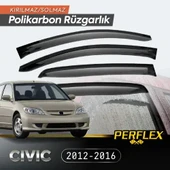 Perflex Polikarbon Kırılmaz Rüzgarlık V2 Mugen Honda Civic 2001-2006 - 1