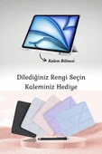iPad Air 13 2025 M3 Çip Uyumlu Standlı Katlanabilir Fuchsia Smart Cover Tablet Kılıfı thumbnail 8