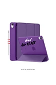 iPad Air 13 2025 M3 Çip Uyumlu Standlı Katlanabilir Fuchsia Smart Cover Tablet Kılıfı thumbnail 9