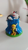 vintage tweety ve slyvester orijinal figür oyuncak & 7 cm - 1