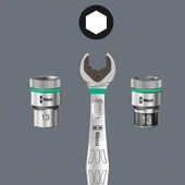 Wera 8740 B HF Emperyal 1 Altıgen Uçlu Zyklop Lokma Bits Seti, 3/8" Soketli, Tutma Fonksiyonlu - 4