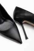 Dorethy Kadın Topuklu Ayakkabı Siyah Cilt Stiletto thumbnail 4