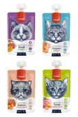 Wanpy 4 Çeşit Karma Kedi Et Ezmesi 90 Gr. X 4 Adet - 1