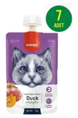 Wanpy Taze Ördekli&bal Kabaklı Kedi Et Ezmesi 90 gr X 7 Adet - 1