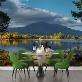 Göl ve Orman Manzara Duvar Kağıdı thumbnail 5