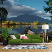 Göl ve Orman Manzara Duvar Kağıdı thumbnail 1