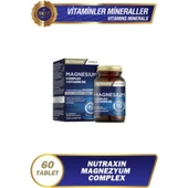 Nutraxin Magnezyum Complex Vitamin B6 60 Tablet 250 Mg (bisiglinat, taurat, Malat, Sitrat, B6) - 1