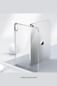 iPad 11. Nesil 2025 A16 Çip Uyumlu Fuchsia Şeffaf Koruyucu Silikon Kapak thumbnail 1