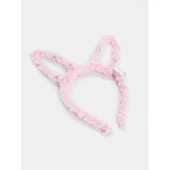 Led Işıklı Peluş Tavşan Kulak Taç Pembe - 5