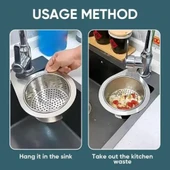 Kuğu Tasarımlı Paslanmaz Lavabo Drenaj Sepeti - 3