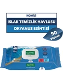 Komili Islak Havlu Mendil 90 Yaprak Karma 18 Li Set (Okyanus Esintisi-Gül Kokulu) 1620 Yaprak - 4