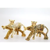 Swarovski Taşlı Tekli Leopar Model 3 - 1