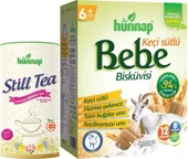 Hünnap Still Tea Emziren Anneler İçin Süt Arttırıcı İçecek 200GR + Bebe Bisküvisi 400GR (2 Li Set) - 1