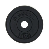 Delta 2 Kg x 2 Adet Siyah Döküm Plaka Çiftli Ağırlık Flanş - 1