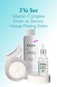 Vitamin Kompleks Krem & Vitamin Kompleks Serum & Hassas Peeling Krem 3'lü Set - 1