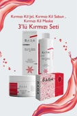Kırmızı Kil Özlü Yüz Temizleme Jeli & Kırmızı Kil Maskesi & Kırmızı Killi Sabun 3'lü Set - 1