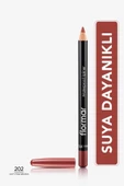 Suya Dayanıklı Dudak Kalemi (BORDO) - Waterproof Lipliner - 202 Soft Pink Brown - 8690604111022 - 1