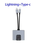 3 in 1 Lightning & Type-C Ethernet Adaptörü – RJ45, AUX, Şarj Desteği Zr815 - 2