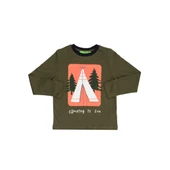 Boyner Limon Uzun Kollu Sweatshirt Eşofman Üstü Camping 3 YAŞ 98cm - 1