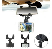 Araç içi dikiz aynası Telefon ve Navigasyon Tutucu(SİYAH) - 1