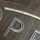 Led şerit bant neon (Soğuk beyaz) 10 metre dekoratif aydınlatma ışık elastik dayanıklı bükülebilir kendinden yapışkanlı - 2