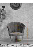 Beyaz Boyalı Sivriltme Ayak Pembe Döşeme Papatya Çay Seti Koltuk Takımı , Balkon, Salon, Ofis, Cafe Koltuk Takımı - 8