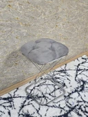 Kare Krom  Kaplama  Pota - Gri Babyface Kumaş  Puf , Bench , Puf Oturak , Bench , Ayak Ucu Oturak , Tabure , Makyaj Oturak thumbnail 2