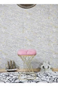 Kare Gold Kaplama  Pota - Pembe Babyface Kumaş  Puf , Bench , Puf Oturak , Bench , Ayak Ucu Oturak , Tabure , Makyaj Oturak thumbnail 3