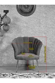 Tekli Gold Kaplama Sivriltme Ayak Bordo Döşeme Papatya Çay Seti Koltuk Takımı , Balkon, Salon, Ofis, Cafe Koltuk Takımı - 4