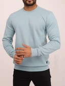 Troy Erkek Büyük Beden Uzun Kol Sıfır Yaka Sweatshırt 7170 - 1