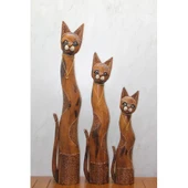 Ahşap 3'lü Kedi Seti 1 Metre Model 1 - 1