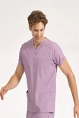 Brl Üniforma  SCRUBLE FLEX TEK ÜST Likralı Unisex Cerrahi Forma Lila - 2