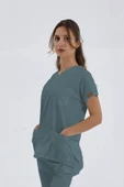 Brl Üniforma  SCRUBLE FLEX TEK ÜST Likralı Unisex Cerrahi Forma Lila - 7