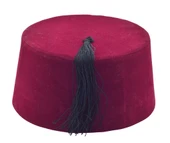 Osmanlı Bordo Erkek Püsküllü Damat Kına Fesi 9,5cm Kısa - 2