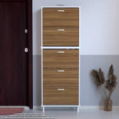 Modilayn VARBİ UMAY Kapı Önü 72x205x26 cm’ lik 5 Düşer Kapak 10 Göz Bölme Ayakkabılık - 2