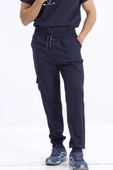 Brl Üniforma BRLBAGEL Tek Alt Kargo Cepli Jogger Likralı Unisex Cerrahi Pantolon Lacivert - 2