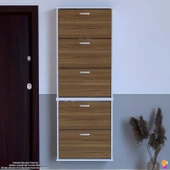 Modilayn VARBİ UMAY' 2 Li Asma Kapı Önü 72x193x26 cm’ lik 5 Düşer Kapak 10 Göz Bölme Ayakkabılık - 4