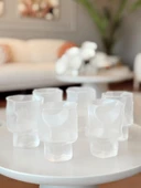 Linanware 6'lı Viski/kokteyl Tasarım Cam/dışı Silikon Kaplı Bardak 200 ml DSG-14 thumbnail 1