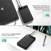 Ugreen 3.5 2.5 SATA USB 3.0 Hard Disk Kutusu, Siyah - 4